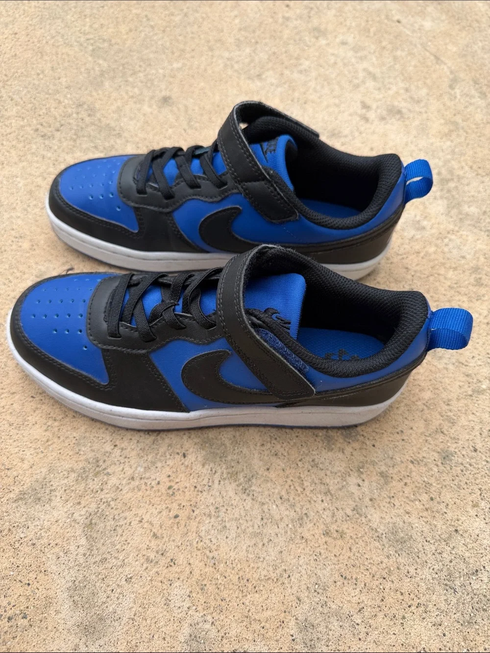 Nike Court Preschool Boys Borough Low Recraft Blue/Black Sneaker Size 2